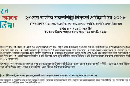 ২৩তম বার্জার তরুণশিল্পী চিত্রকর্ম প্রতিযোগিতা ২০১৮